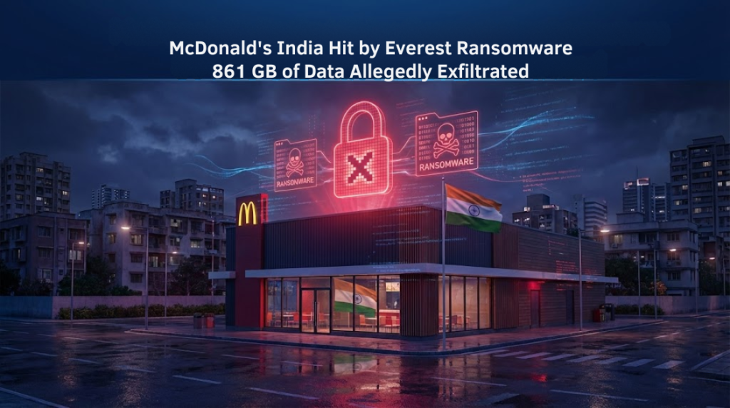 McDonald’s India Hit by Everest Ransomware: 861 GB of Data Allegedly Exfiltrated