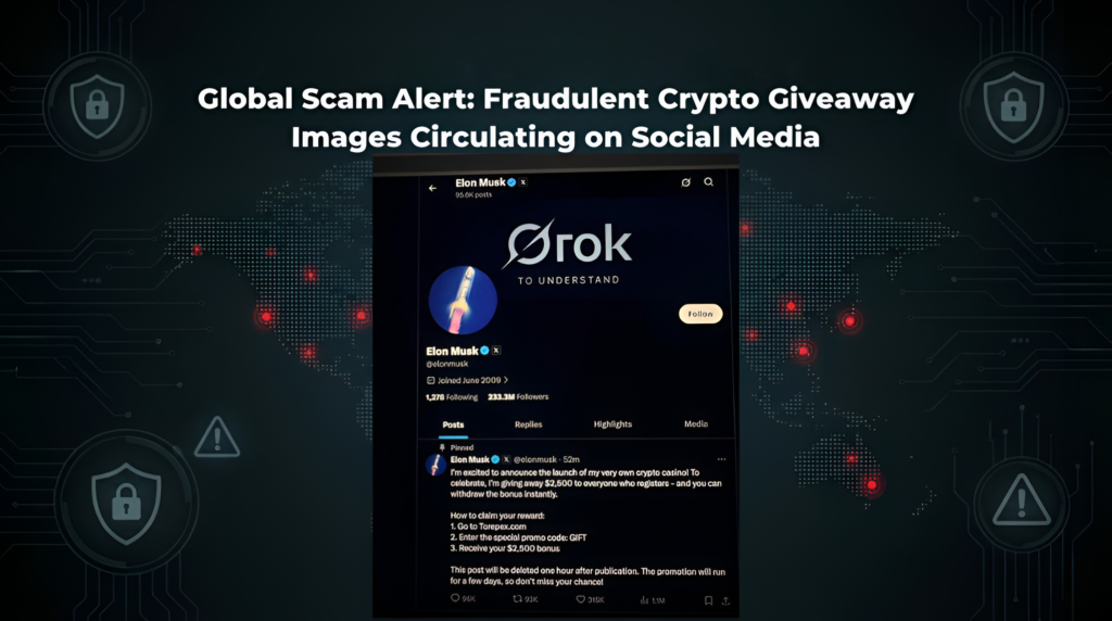 Global Scam Alert: Fake Elon Musk Crypto Giveaway Spreading on Social Media