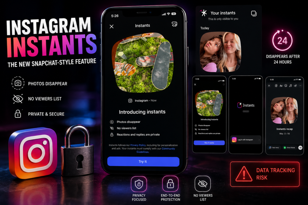 Instagram Instants privacy risks and Meta disappearing photo feature explained