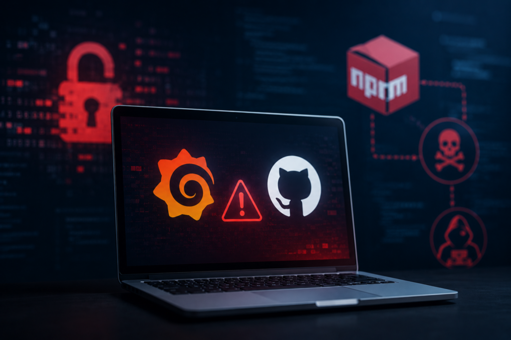 Grafana GitHub Breach 2026 supply chain attack image.