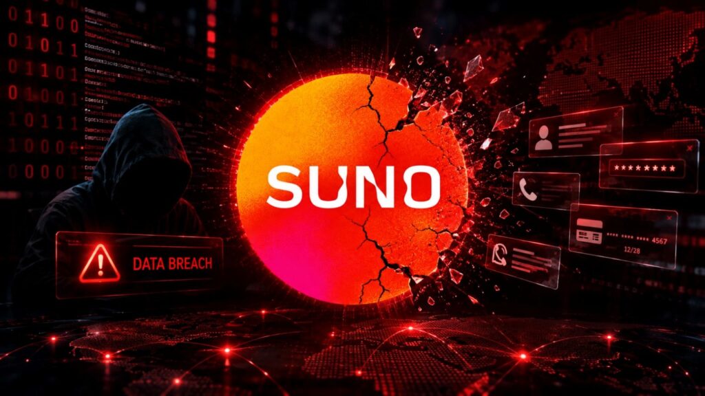 Suno AI Training Data Leak: Hack Sparks Copyright Claims Suno AI Training Data Leak highlighting alleged AI music scraping and source code exposure.
