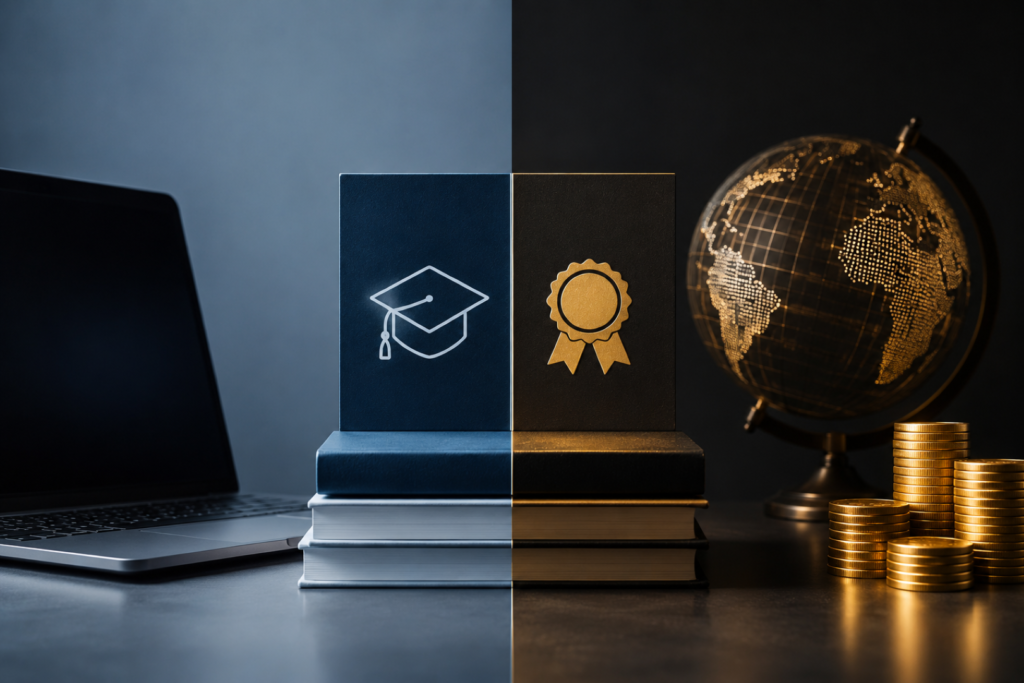 Free vs Paid Cybersecurity Certifications comparison showing popular cybersecurity certifications.