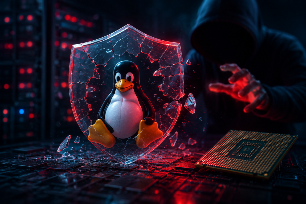 Bad Epoll Vulnerability illustration affecting Linux servers and Android devices.