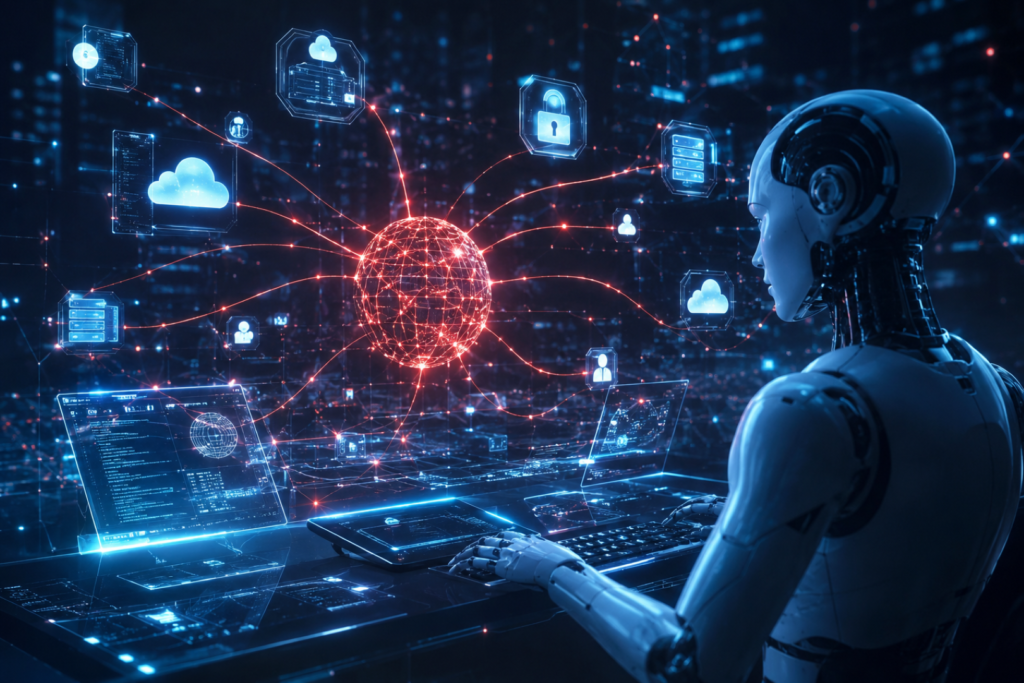 Agentic AI Attacks targeting enterprise cloud infrastructure through autonomous AI agents.