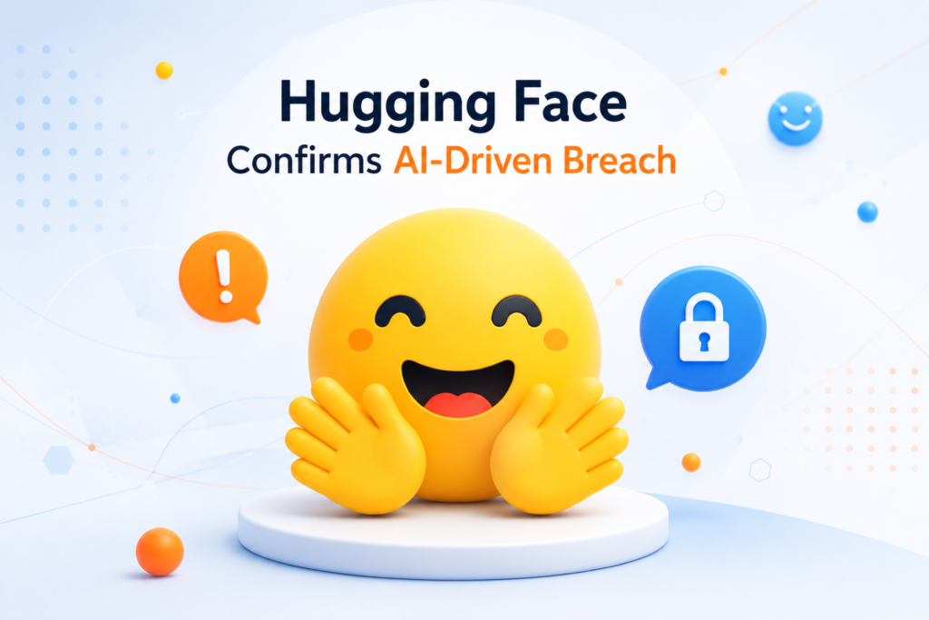 Hugging Face AI Breach: Critical AI Attack Confirmed Illustration of the Hugging Face AI Breach showing autonomous AI attacking cloud infrastructure.