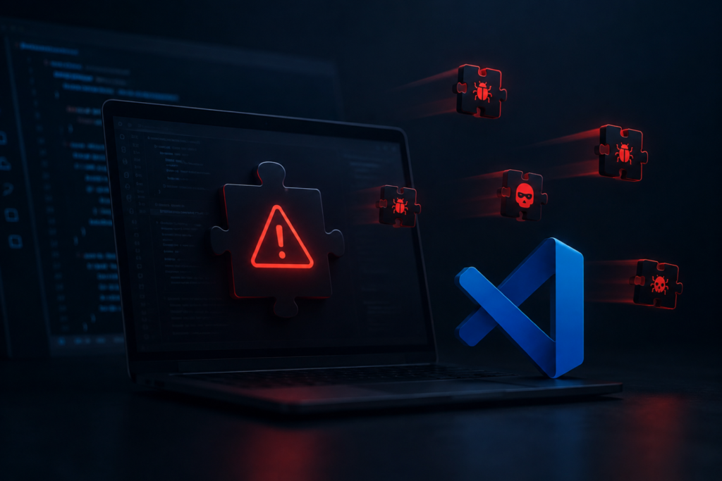 Open VSX Malicious Extensions showing fake developer extensions removed after a software supply chain attack.