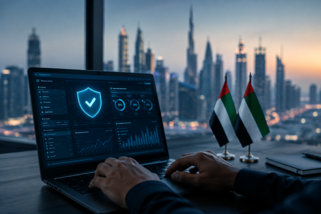VAPT services UAE assessment showing cybersecurity testing and vulnerability analysis