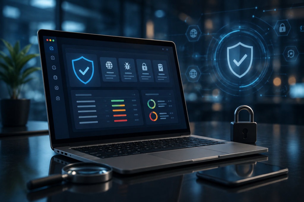 Web application security testing UAE showing a secure digital application under cybersecurity assessment
