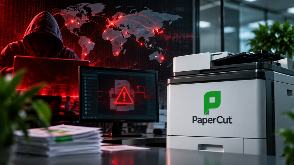 PaperCut AI Attack: 440 Servers Allegedly Hit PaperCut AI Attack showing autonomous AI agents targeting vulnerable print servers