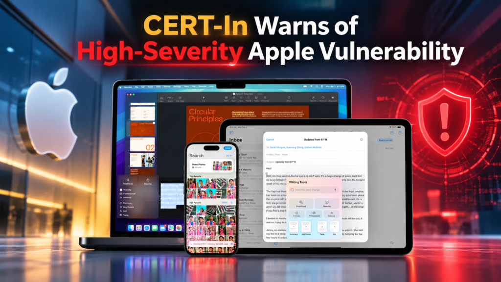 CERT-In Warns of Apple Vulnerability